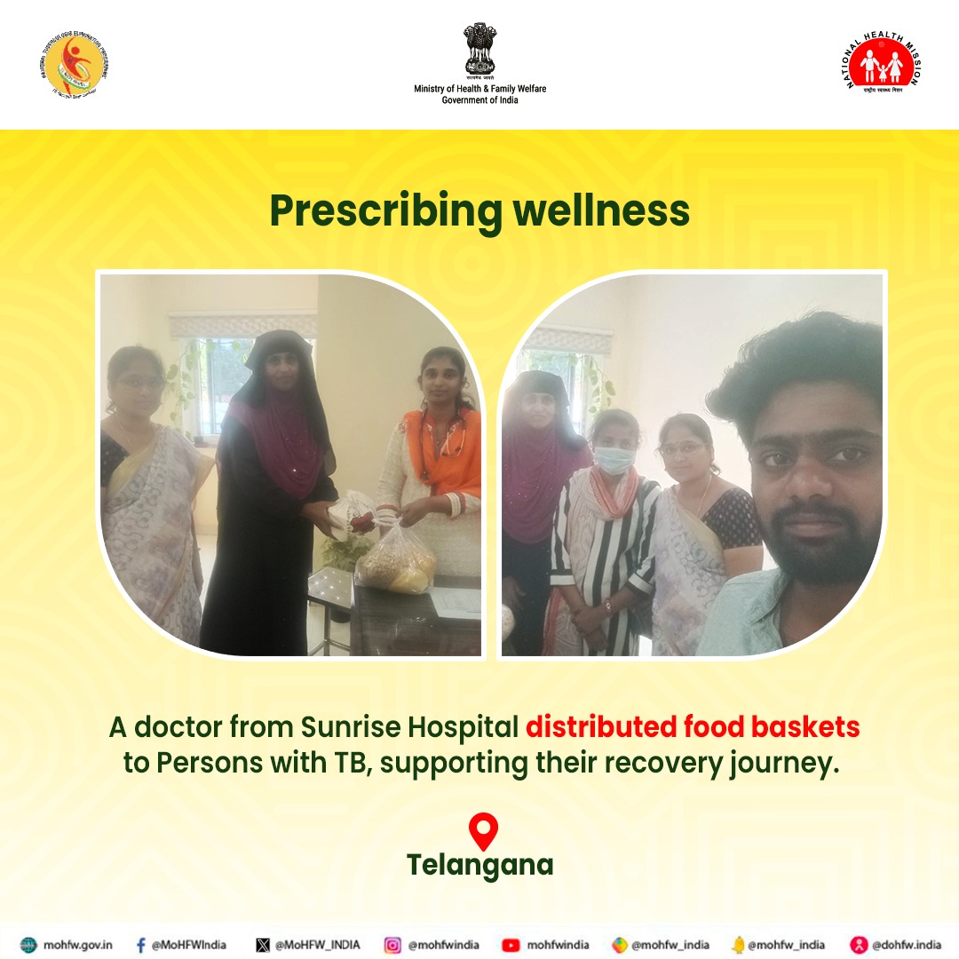 In the fight to #EndTB, many medical professionals are coming forward as #NikshayMitras, encouraging Persons with TB to defeat the disease. #TBMuktBharat #TBHaregaDeshJeetega