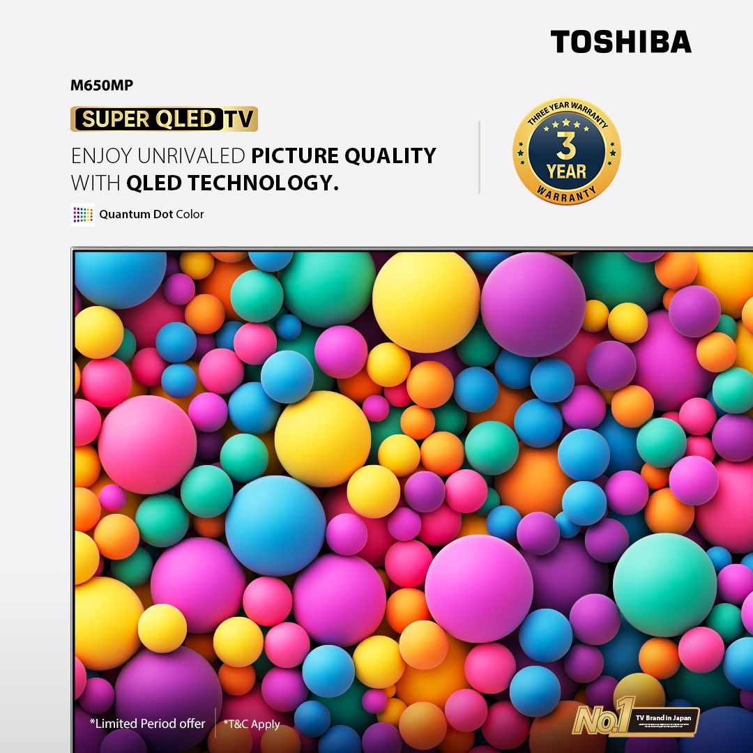 Colors so real, you'll feel like you're stepping right into the scene. Immerse yourself in a cinematic experience with the Toshiba M650MP QLED TV. Buy Now: bit.ly/3F6BCqD bit.ly/3PBENvO #ToshibaTVIndia #M650MP #ToshibaTV