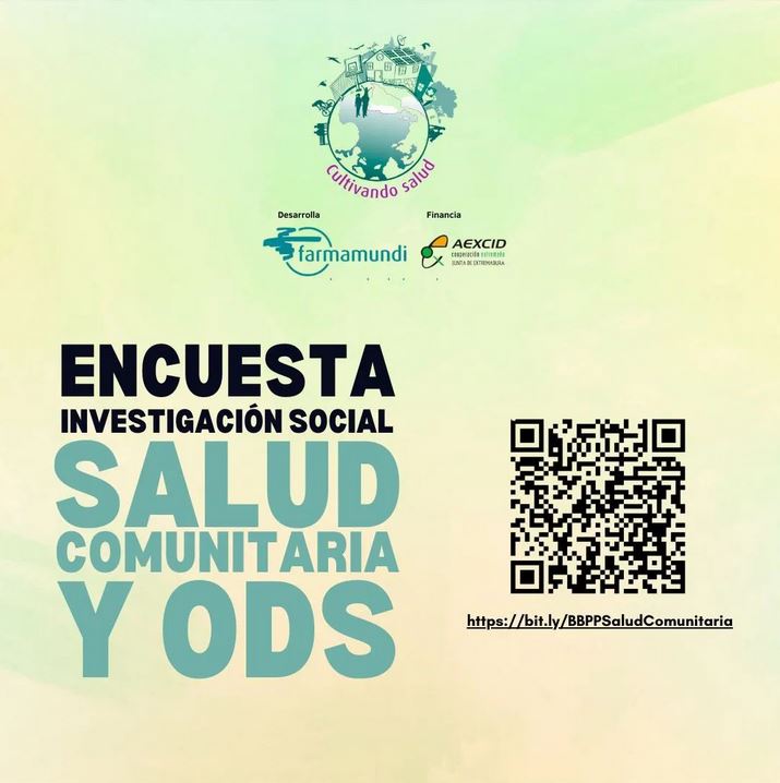 🪢 Trabajamos de la mano de @farmamundia en el proyecto #CultivandoSalud en el marco del que realizamos esta encuesta sobre #SaludComunitaria y #ODS 📋bit.ly/BBPPSaludComun… @Junta_Ex @presidenciaEXT #CooperacionExtremeña #cooperacioninternacional #salud