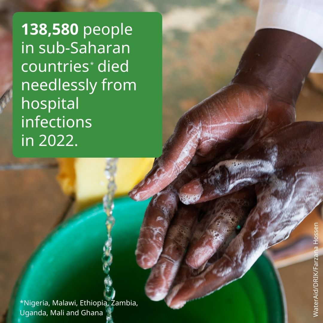 World leaders, it's time to invest in three simple things that could save thousands of lives from infections caught in hospitals: 💧 clean water 🚽 decent toilets 🚿 good hygiene Share if you agree 🔄