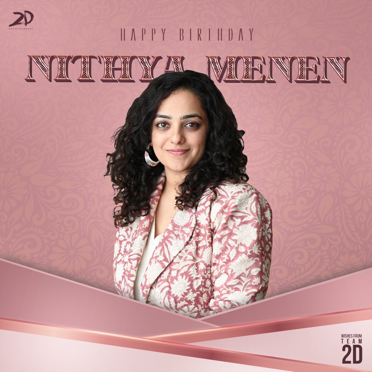 Happy birthday to the phenomenal @MenenNithya! Your talent knows no bounds and your presence lights up the screen 💖 Here's to many more years of success and joy! #HBDNithyaMenen