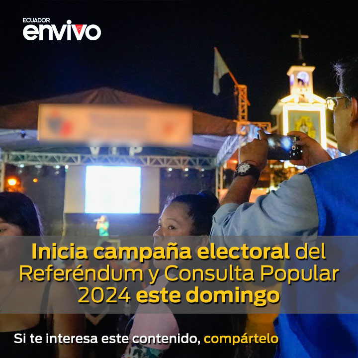A las 00h00 de 7 de abril inició la #CampañaElectoral del #Referéndum y #ConsultaPopular 2024. De acuerdo con el calendario electoral, esta fase culminará a las 23h59 del jueves 18 de abril ➡️ i.mtr.cool/azefvfmkpx