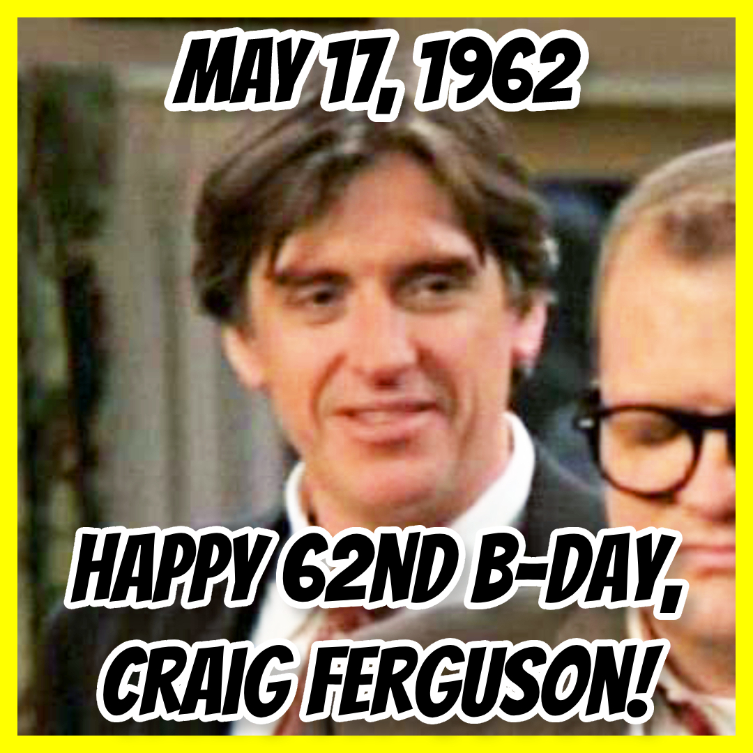 Happy 62nd #Birthday, Craig Ferguson!!! What's YOUR #favorite #CraigFerguson Movie or T.V. Show??!! #BDay #Movie #TheDrewCareyShow #LateLateShowWithCraigFerguson #HowToTrainYourDragon #Brave