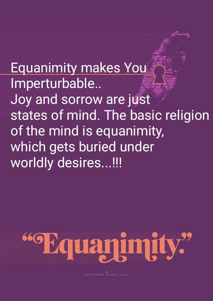 If You Maintain Equanimity, You will See that Every Event that happens in Your life will take You a Step forward...!!! #Sadhguru #Equanimity #meditation #InnerPeace #JoyTrain #spirituality #BhagavadGita #detatchment #quote