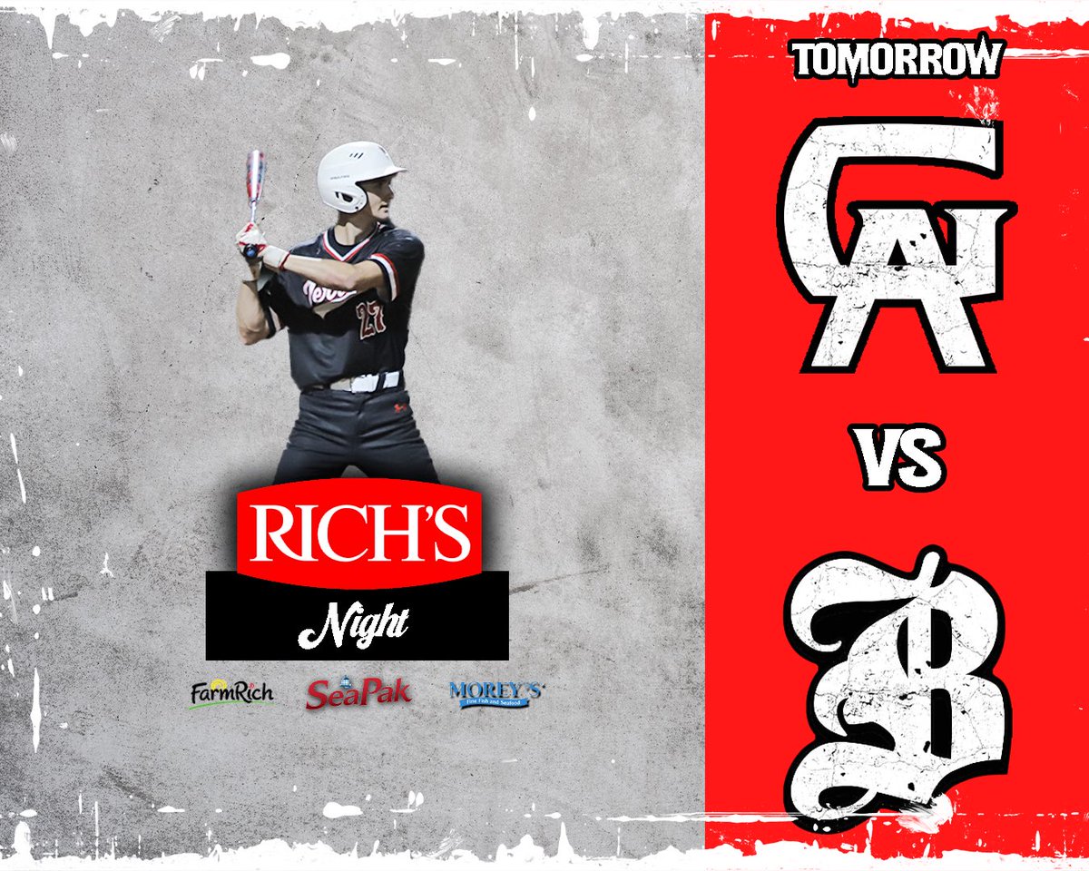 𝟐𝟎𝟐𝟒 𝐑𝐢𝐜𝐡’𝐬 𝐍𝐢𝐠𝐡𝐭 We’re thrilled to welcome all Rich’s associates to Wainwright Field tomorrow night for Rich’s Night! 🏟️ Wainwright Field ⏰ 6:00 PM 🆚 Brunswick High School 📻 912Sports Kevin Price #NobodySafe | #NSE | SeaPak Shrimp and Seafood