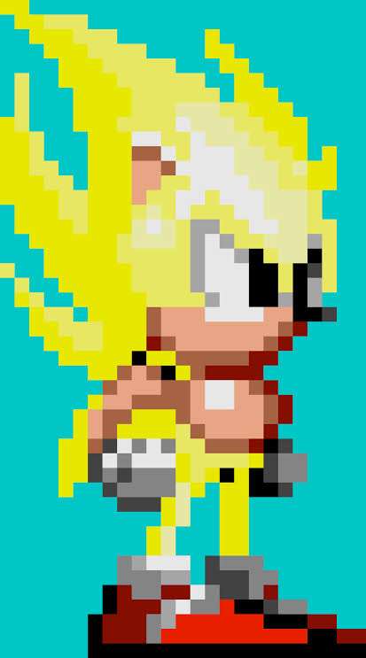 SwiftCreateZ's tweet image. After all these years, I just found this out a few minutes ago... you're telling me Super Sonic's sprites in Sonic 1 had muscles? I never knew this after all these years what the hell. 😭🙏