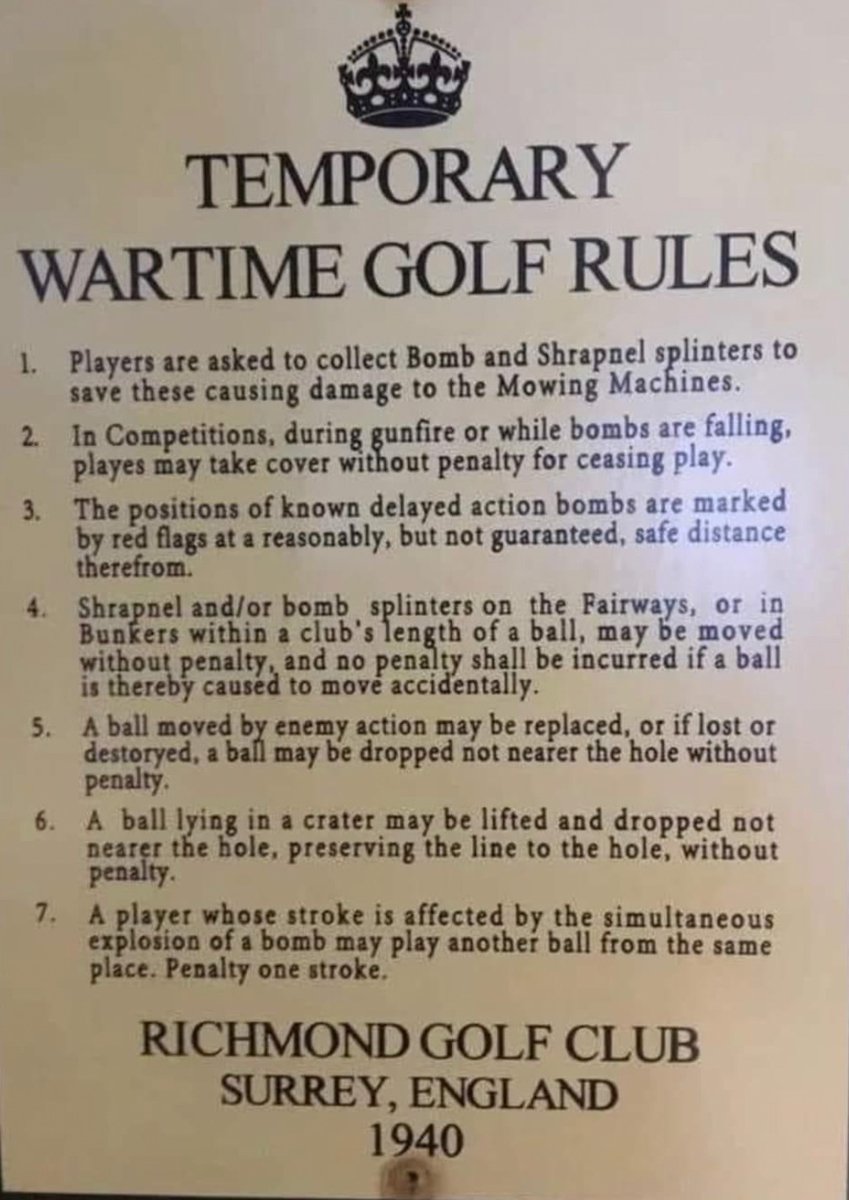 The Masters is fun to watch, but it’s nothing like wartime golf in WW2⛳️