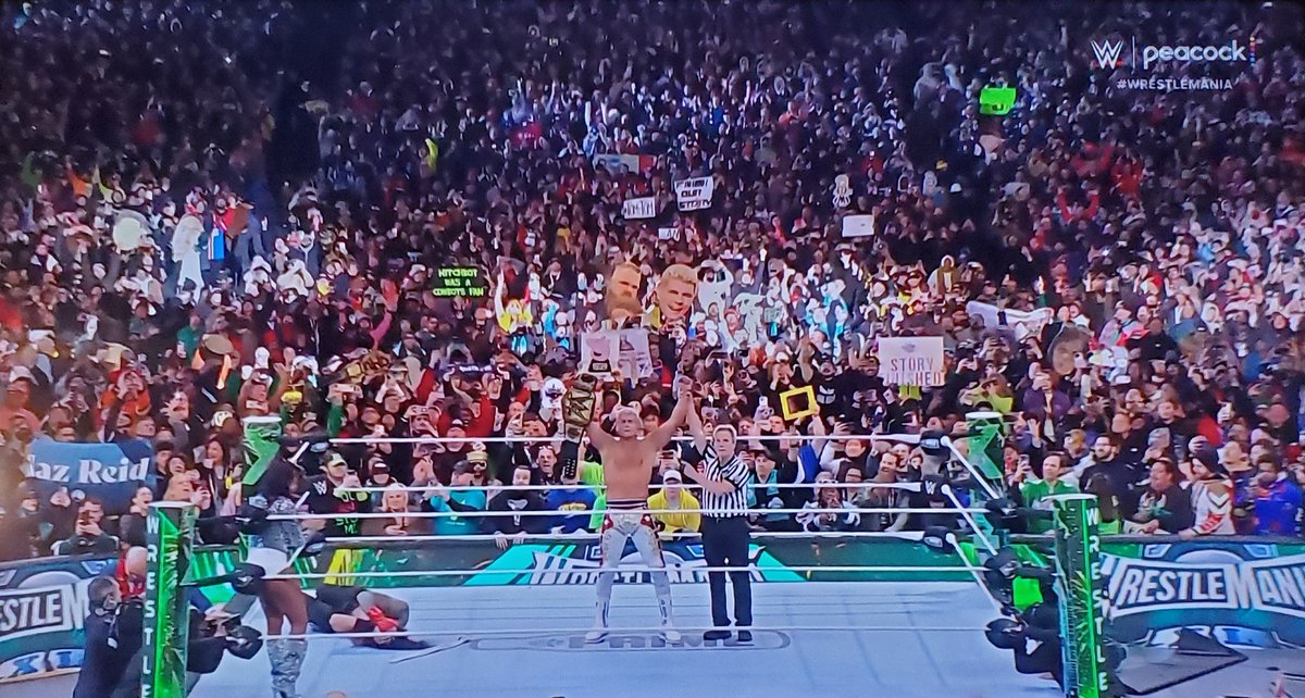 Story finished! And New @WWE CHAMP @CodyRhodes. #WrestleMania