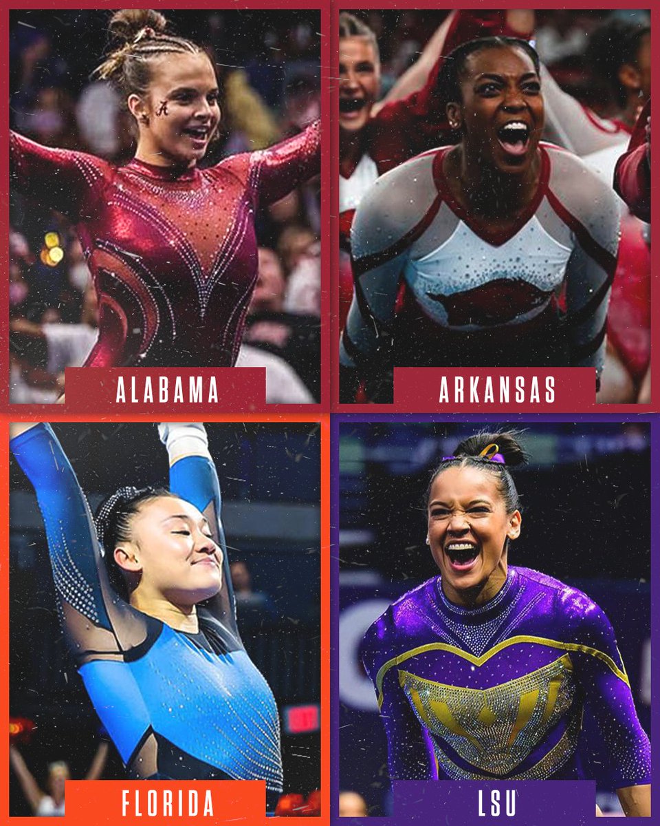 4️⃣ SEC teams will be competing in the NCAA gymnastics championships 🤩