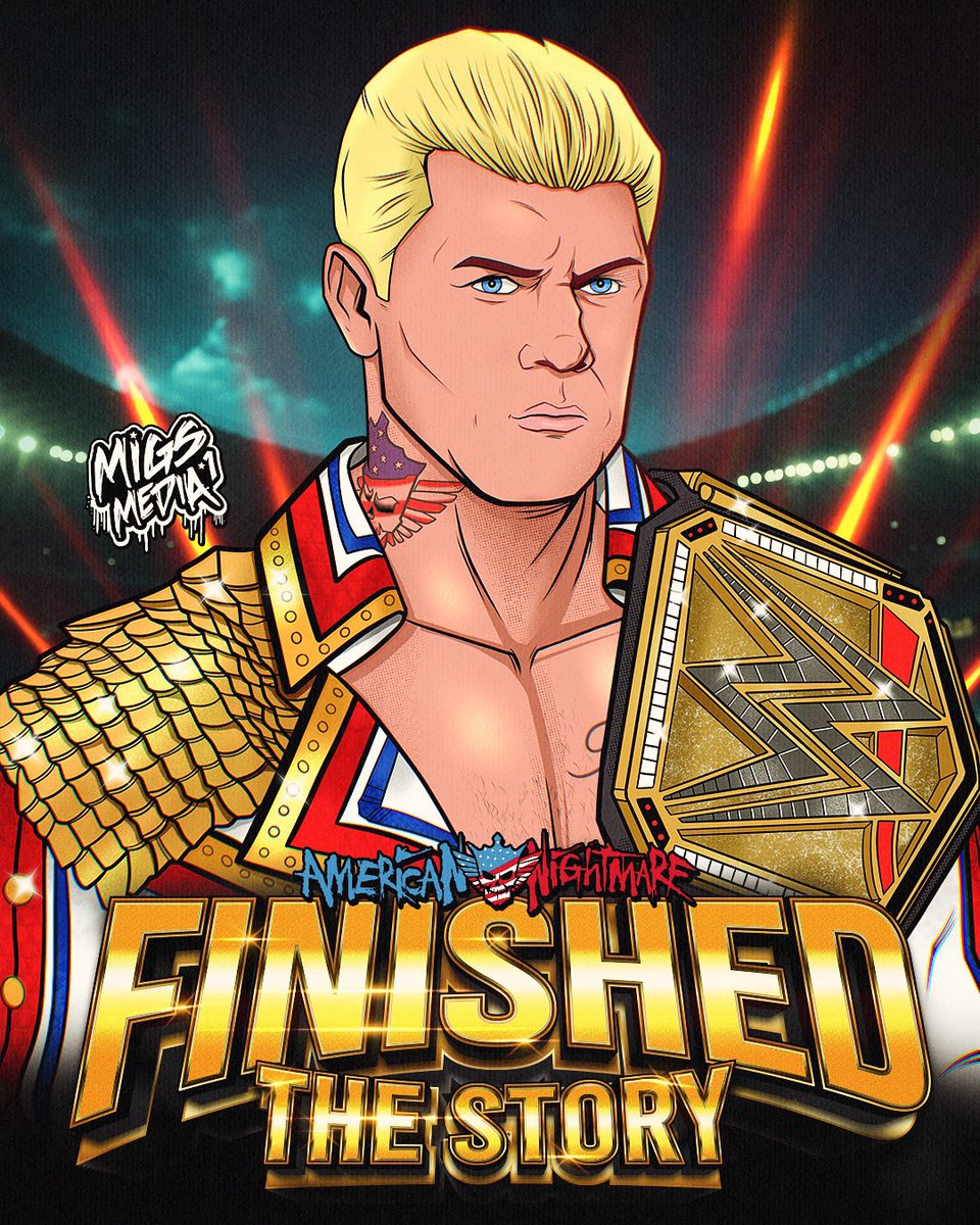 𝐀𝐍𝐃 𝐍𝐄𝐖! 🇺🇸 🦅 @CodyRhodes FINISHED THE STORY and became the new @wwe Champion at #WrestleMania 🔔🇺🇸🔥 #WeWantCody #FinishTheStory #WWE2K24 #WrestleManiaXL #undertaker #CodyRhodes #JohnCena #RomanReignd #TheRock