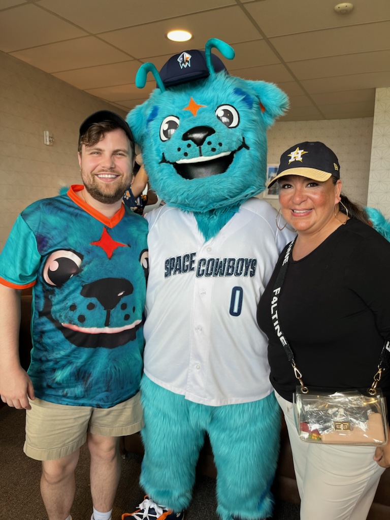 Thank you to @SugarLandtxgov for an amazing afternoon @SLSpaceCowboys game! We were thrilled that some of our @FortBendISD Teacher of the Year finalists and their esteemed guests were able to participate in the fun!