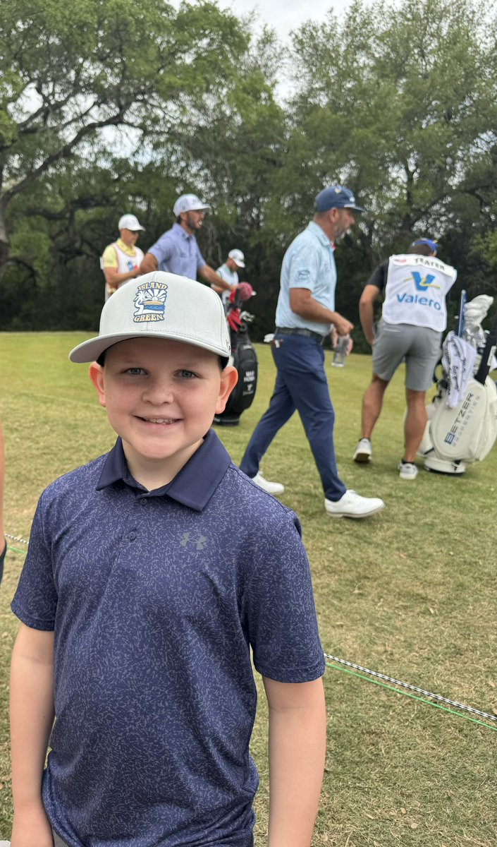 Durky29's tweet photo. @Maxhoma  You made this kid’s day today.  He follows every shot, sits through featured groups anytime you are on.  He just wanted to follow your group today.  It doesn’t get seen that you all hang around and sign for every kid who wants an autograph.  Thank you! https://t.co/kCslRyNMUB