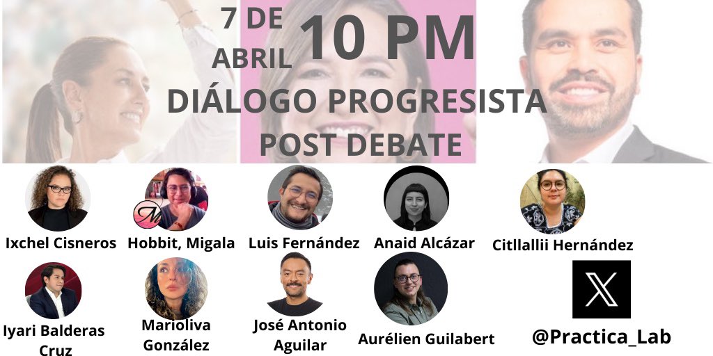 ¿Qué temas progresistas se tocaron en el #Debate ? ¿Cuáles faltan? Vamos a intercambiar aquí: twitter.com/i/spaces/1kvJp… con @aguilarpepe @f_democracia @Marioliva4 @luisffernandez @Chelawuera @RevistaMigala @Practica_Lab @iyaribc @Racismo_MX @reaccionared #DebatePresidencial…