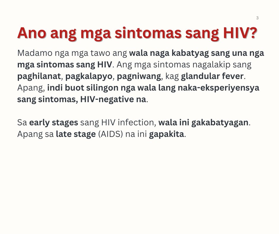 #HIV101 in Hiligaynon  ✨🇵🇭

Huge thanks to @BaganiBCD  for making this series possible! 

#Dragtivism #HIVAwareness #HIVEducation #hivtesting #jointhemovement #endthestigma 

1/2