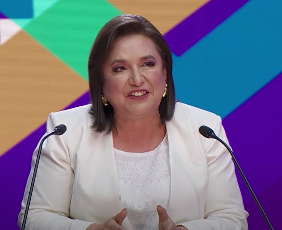 bmnoticiasmx's tweet photo. #BMnoticias “Claudia, la prueba que presentas es más falsa que tu acento tabasqueño.”, responde la candidata @XochitlGalvez 

#DebateINE https://t.co/muk7tmaQ5F