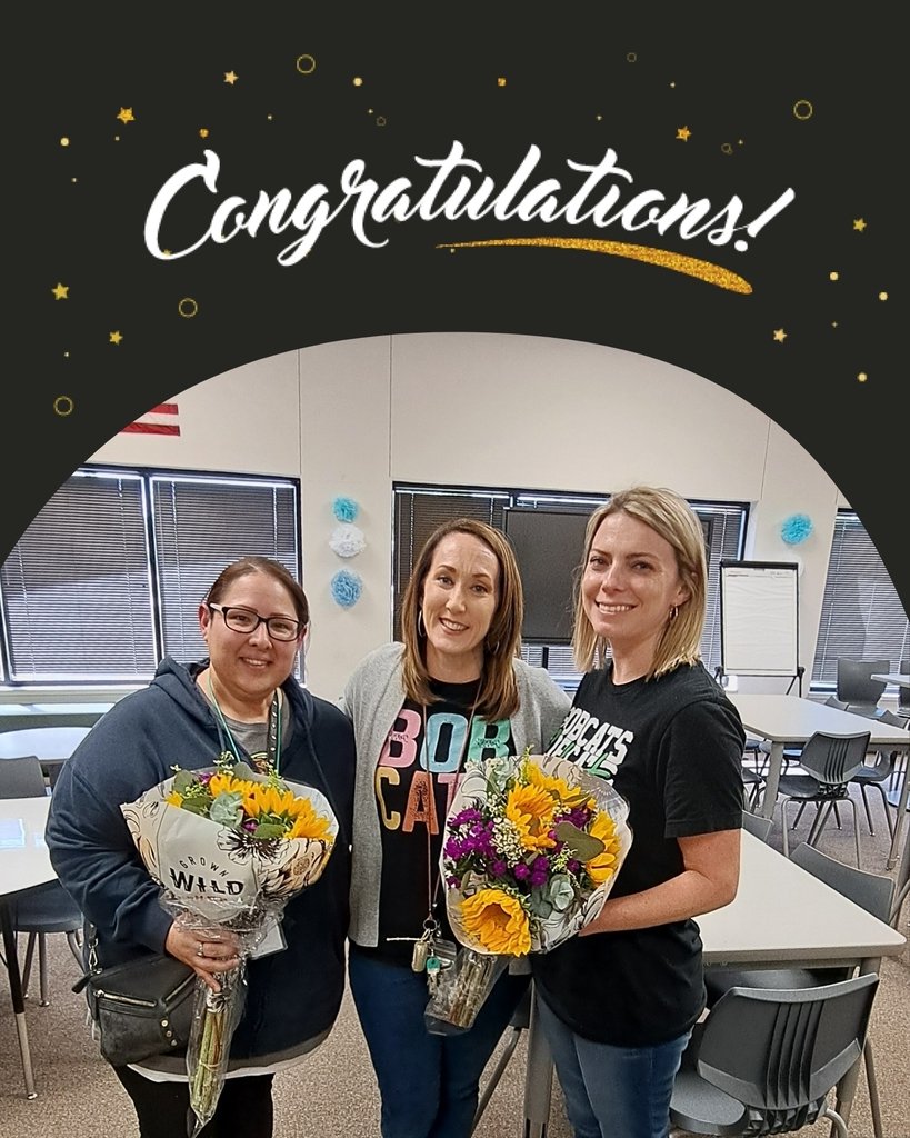 On Friday, HMS recognized our teacher and staff member of the year! Congratulations to Ms. Trimboli and Ms. Conde! Your HMS family appreciates all you do for the students at HMS!