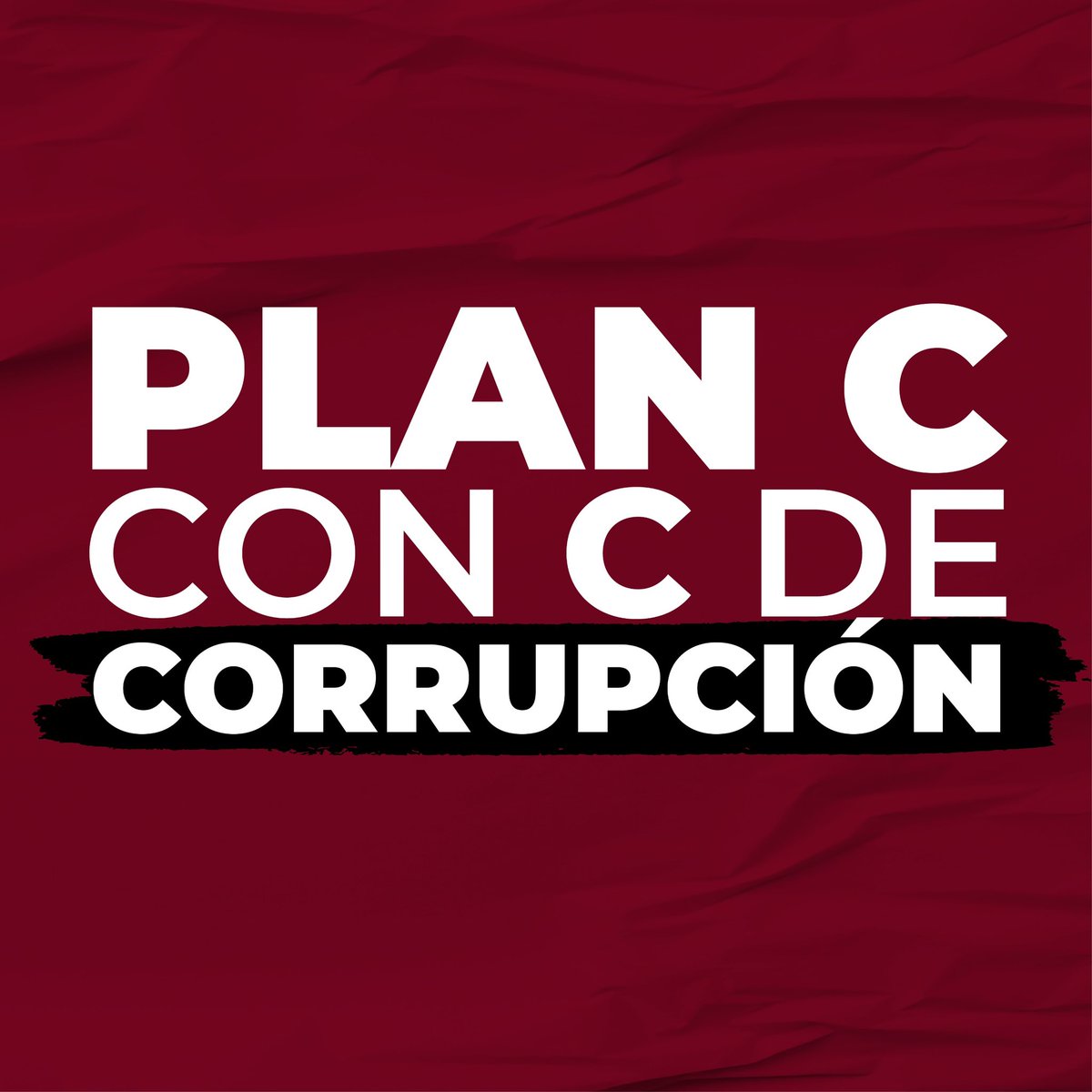 XochitlGalvez's tweet photo. El verdadero Plan C de Claudia es la Corrupción. https://t.co/ew7Jf0Nooq