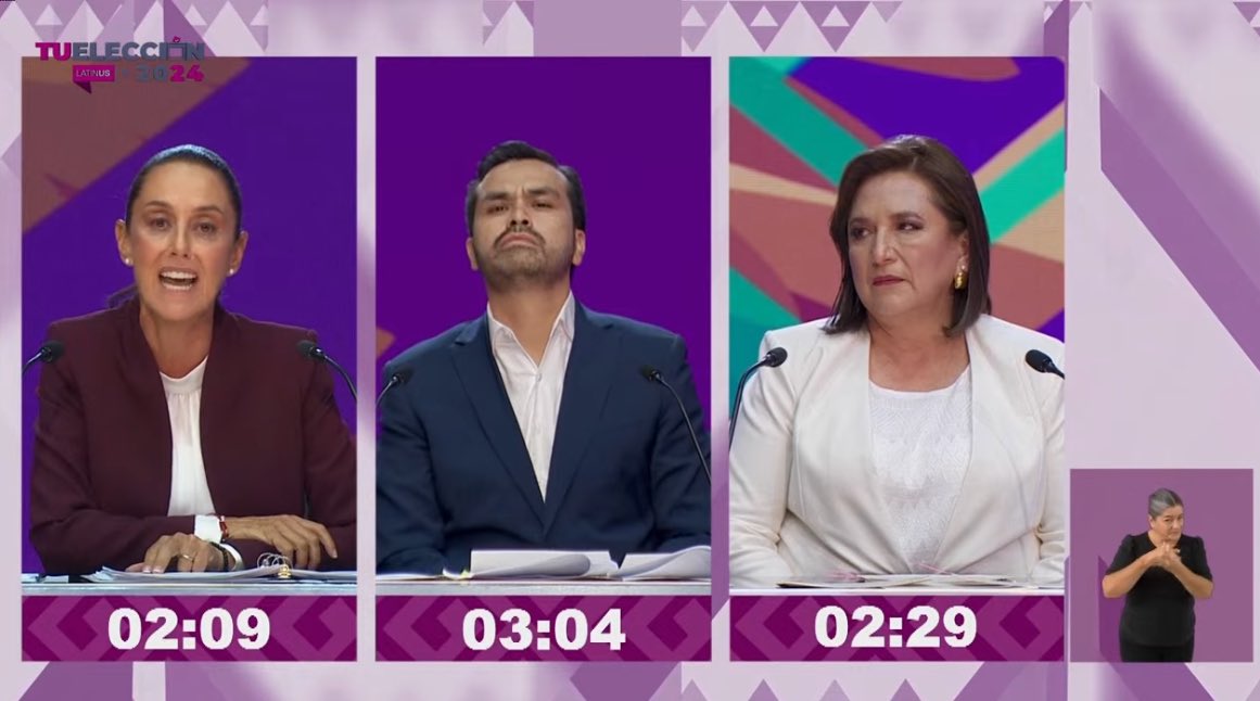 Está imagen es el momento exacto en que <a href="/XochitlGalvez/">Xóchitl Gálvez Ruiz</a> se viene abajo. 

Vaya golpe que le dio <a href="/Claudiashein/">Claudia Sheinbaum Pardo</a> a Xóchitl. Y se lo dijo en en la cara: “eres una mentirosa y una corrupta”.