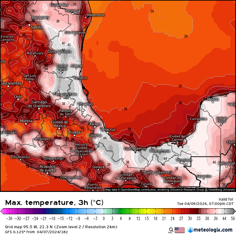 InfoMeteoro's tweet photo. 🥵ADVERTECIA DE CALOR EXTREMO

⚠️Lunes 8 y martes 9, temperaturas de 40 a 45 °C dominarán estados del Golfo, especialmente Tamps, SLP, Ver, Qro, Hgo, Oax, Tab, Chis, Camp y Yuc.

🔴El martes, extremas de 42 a 48°C en regiones de la Huasteca, Papaloapan y entre Tab, Camp, Chis.

¡Cuiden su salud!
🔥¡Evitemos #IncendiosForestales!