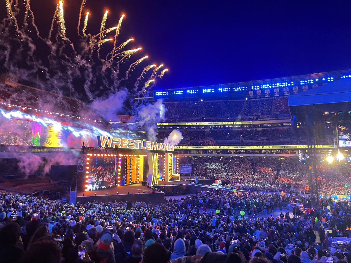 THAT WAS AWESOME! #WrestleMania
