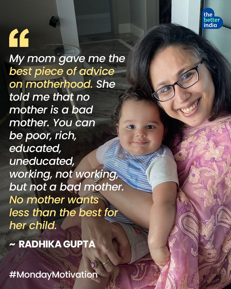 Balancing motherhood and a thriving career is a common concern for working women. 

@iRadhikaGupta 

#Motherhood #RadhikaGupta #Edelweiss #MomGuilt #womenenterpreneur #sharktankindia #motherhood 

[Monday Motivation, Radhika Gupta, Edelweiss CEO, Women in Business, Shark Tank]