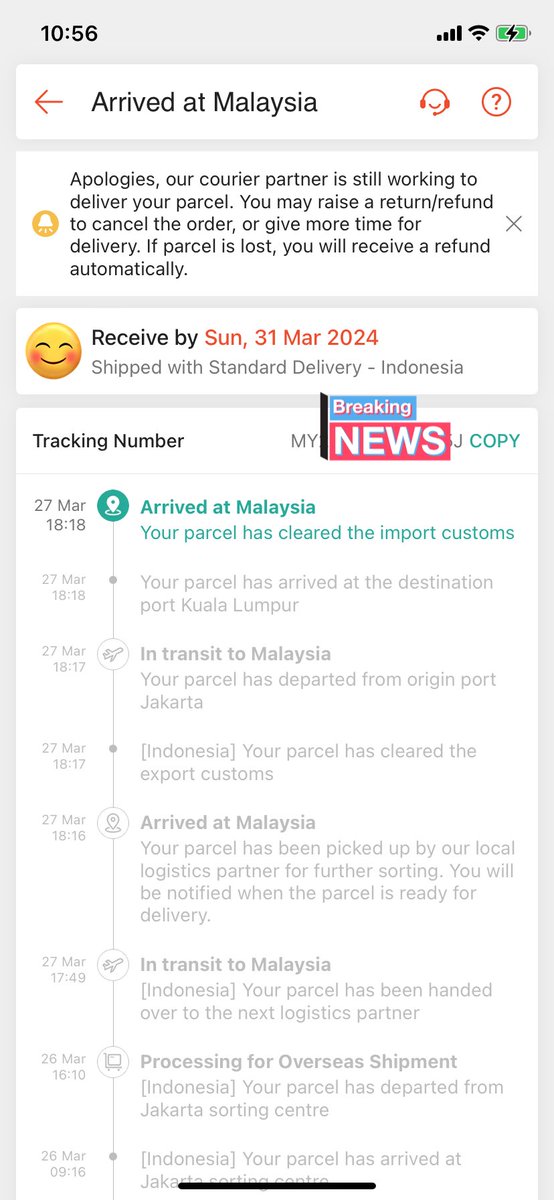 Megatnonsense's tweet photo. @ShopeeMY memang macam cibai 8 hari kena sidai. Dah expidate delivery 2 kali tak sampai sampai. 2 hari lagi mat nak raya https://t.co/c584L6Cy9V