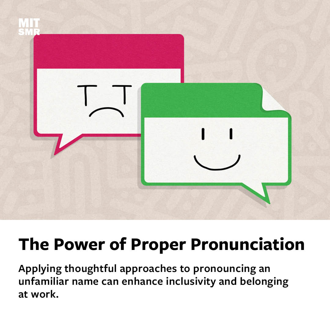 mitsmr's tweet image. While mispronouncing an employee’s name may appear to be innocuous, it comes at a great cost. mitsmr.com/3Tq75Mg