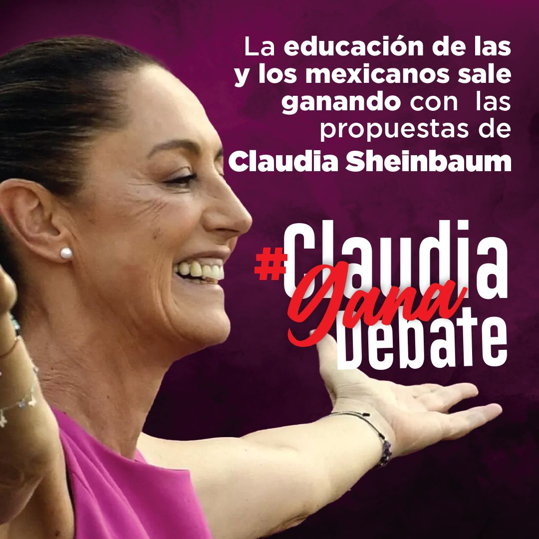 #ClaudiaGanaElDebate
