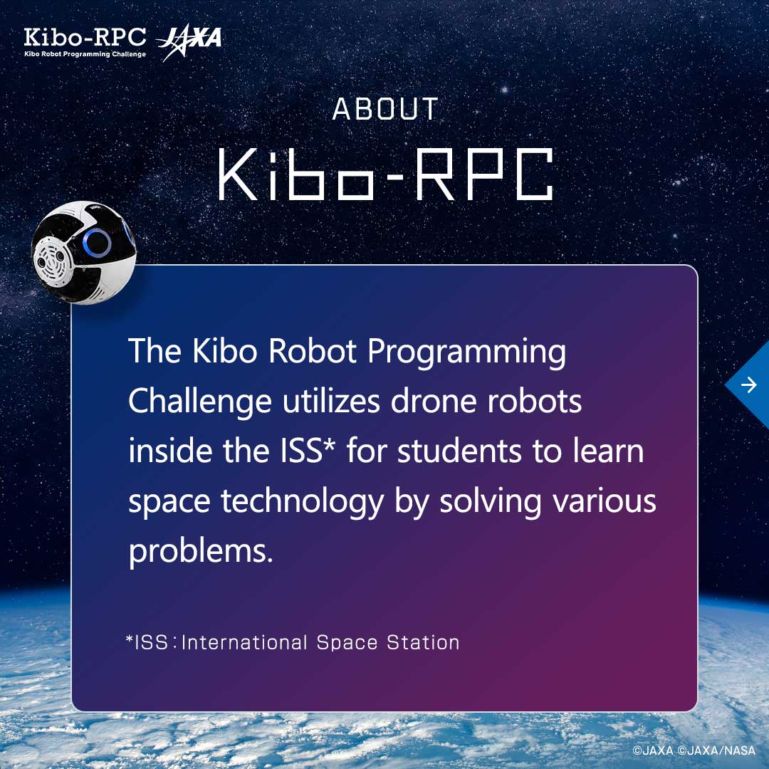 🤖What is the Kibo Robot Programming Challenge (Kibo-RPC)?🚀 #KiboRPC is a competition where students operate #ISS drone robot with programming they've developed, tackling various challenges. Wouldn't you like to see how your program moves robot in space? humans-in-space.jaxa.jp/en/biz-lab/new…