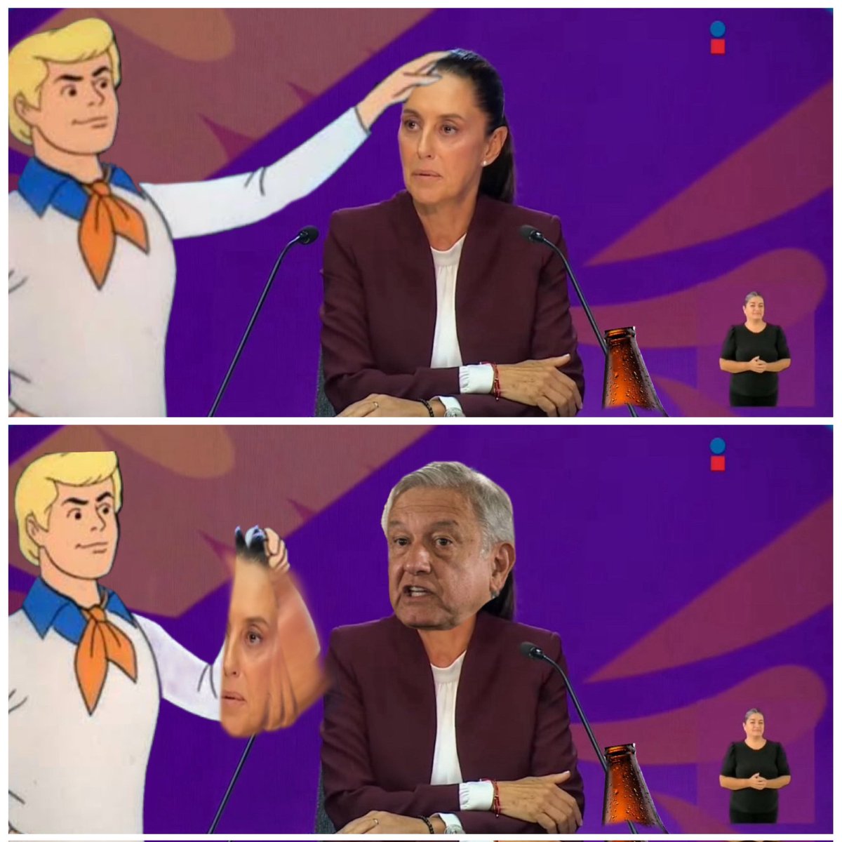 AlexSaavedra8a's tweet photo. Caray, pareciera que esas propuestas y palabras las escuchamos hace 6 años. 

Será que... @lopezobrador_ eres tú otra vez? Ya parale papito!

#DebateINE 
#DebateINE https://t.co/q1a0TJ5mnr