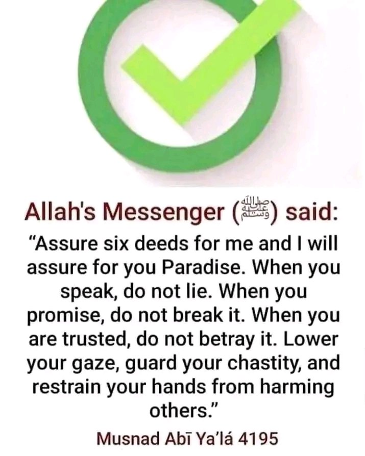 Today's hadith