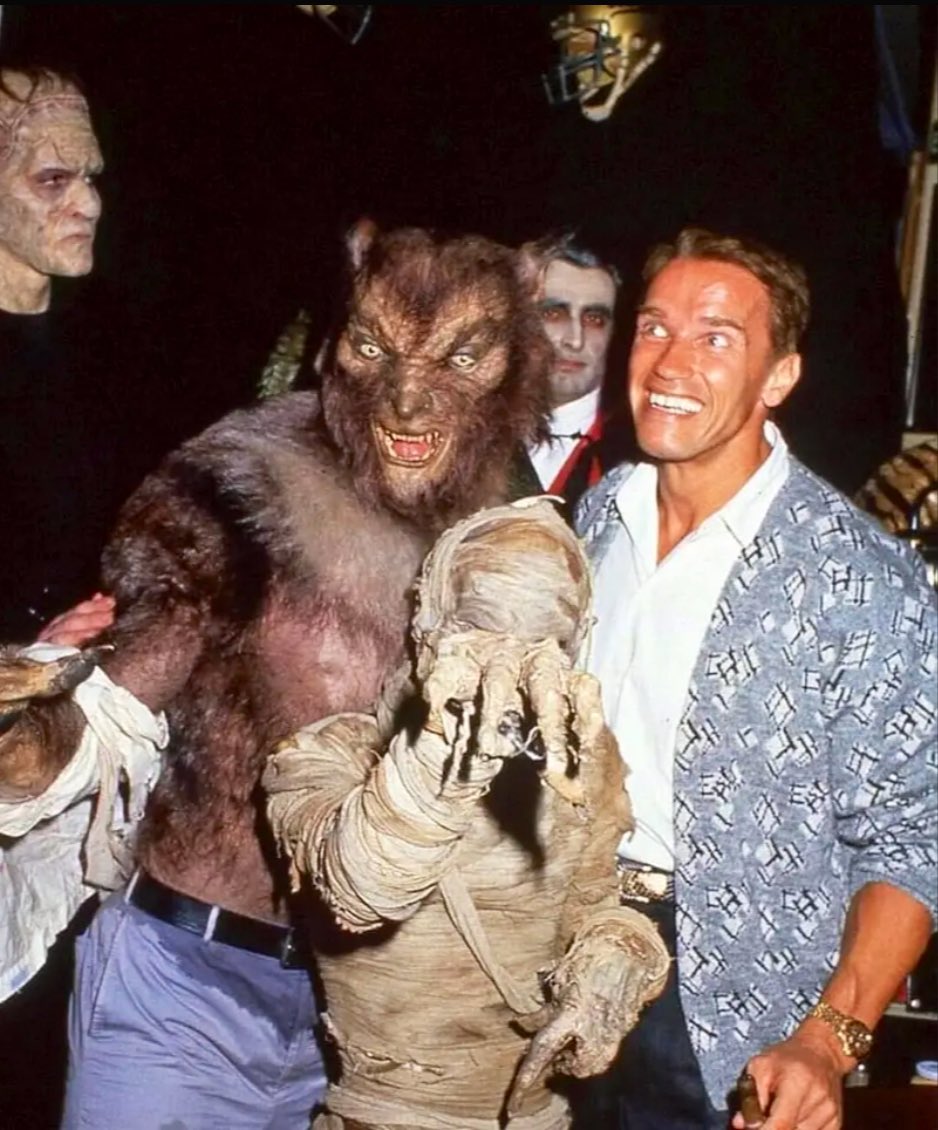 Arnie at The Monster Squad premiere, 1987