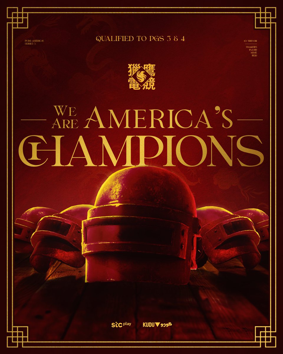 MISSION ACCOMPLISHED ! 

OUR FALCONS ARE THE PUBG AMERICAS SERIES 3 CHAMPIONS 🏆🪖

SOARING TO PGS 3 & 4 🦅

#FalconsAreHere | #PUBGEsports