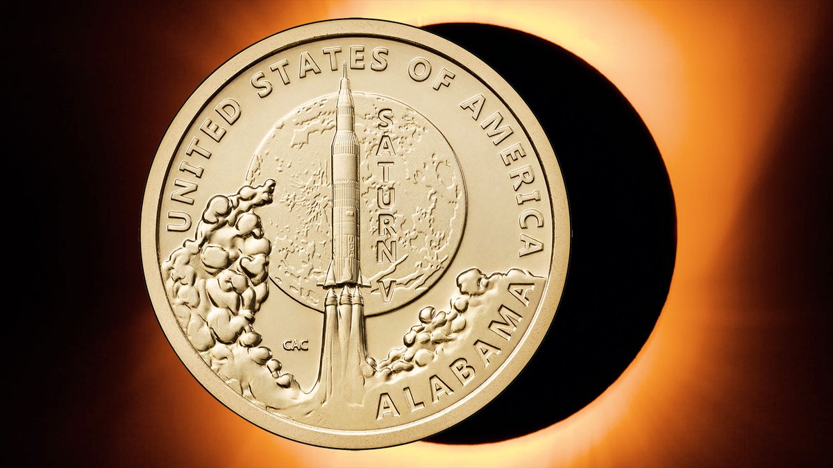 Moon rocket money: US Mint releases $1 coin celebrating Saturn V: collectspace.com/news/news-0408…