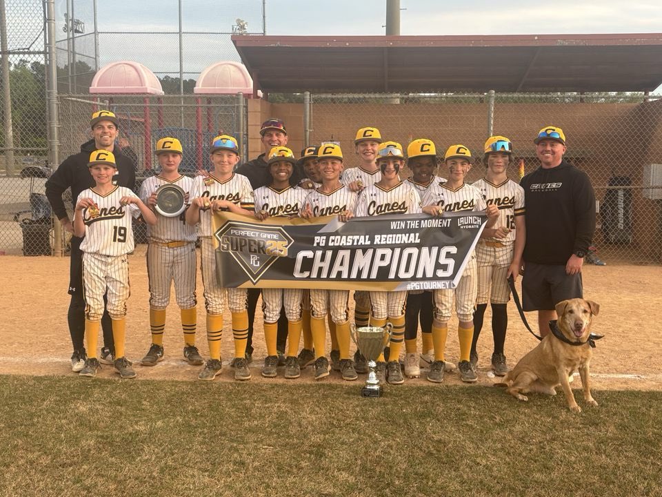 Canes grind out 4️⃣ victories on Sunday including an epic 6️⃣ run rally all with 2️⃣ outs in the bottom of the 6th to win the @PGYouthCoastal Super 25 Championship! 🏆 #TheCanes <a href="/TheCanesBB/">Canes Baseball</a> <a href="/YouthCanes/">CanesYouth</a>