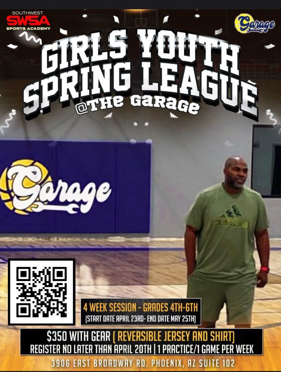 You Want to make that AAU Team? You want to improve on Off and Def, while learning how to play better with others? Let’s Go!! Practices will be Individual and Team Skill Work allowing your growth in all areas. Come Learn the Game #🏀GarageWork