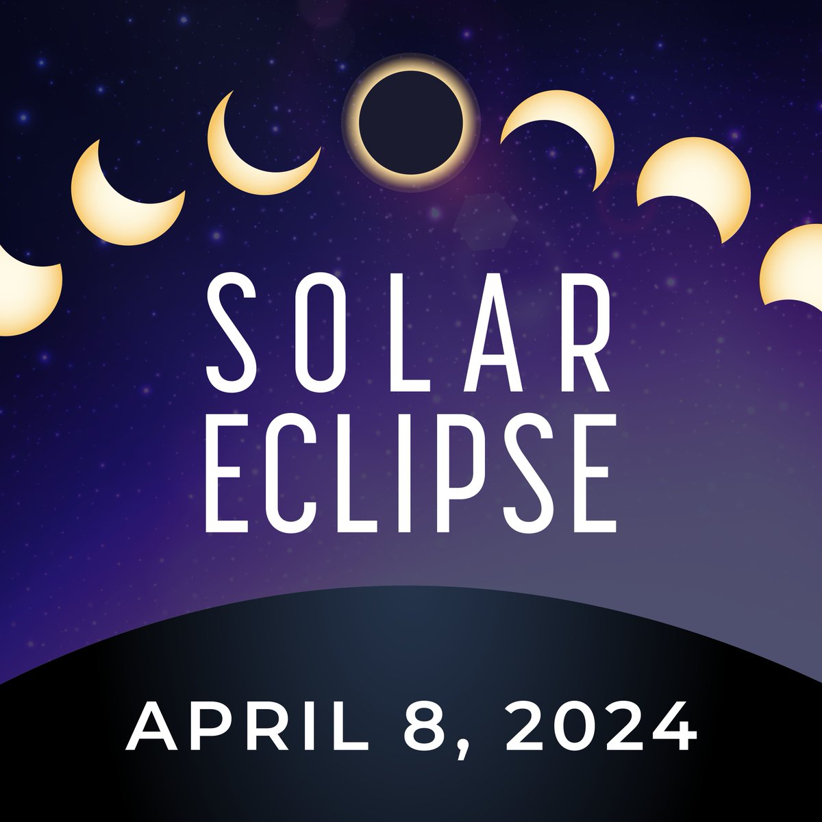This solar eclipse will steal the spotlight on April 8! Join us tomorrow at 11:45 a.m. at the College of Sciences & Technology for a talk and viewing. 🌑 🌔