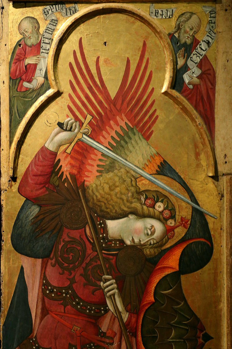 St. Michael the Archangel, detail from Giovanni da Gaeta's 'The Nativity and Saints' 1460 - 1470