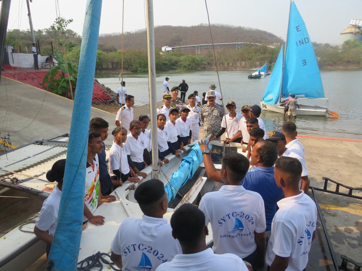 Special Yachting Training Camp – 2024, coordinated by 4(A) Naval Medical Unit NCC of Visakhapatnam Group HQ has commenced at #IndianNavy Watermanship Training Center (Vizag) from 02 Apr 2024 under the aegis of @NccDteAPandT in collaboration with @IN_HQENC . @HQ_DG_NCC