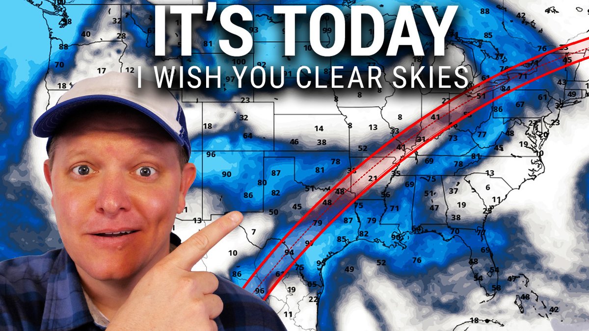 Alright, here are some last minute links: 1. Video of what to look for: youtube.com/watch?v=eNK2LI… 2. Link to check cloud cover (Check local weather): pivotalweather.com/eclipse2024/?m… 3. Dr. Telepun's Eclipse Timer App that will talk you through the timing (eclipse data is $1.99 in app…