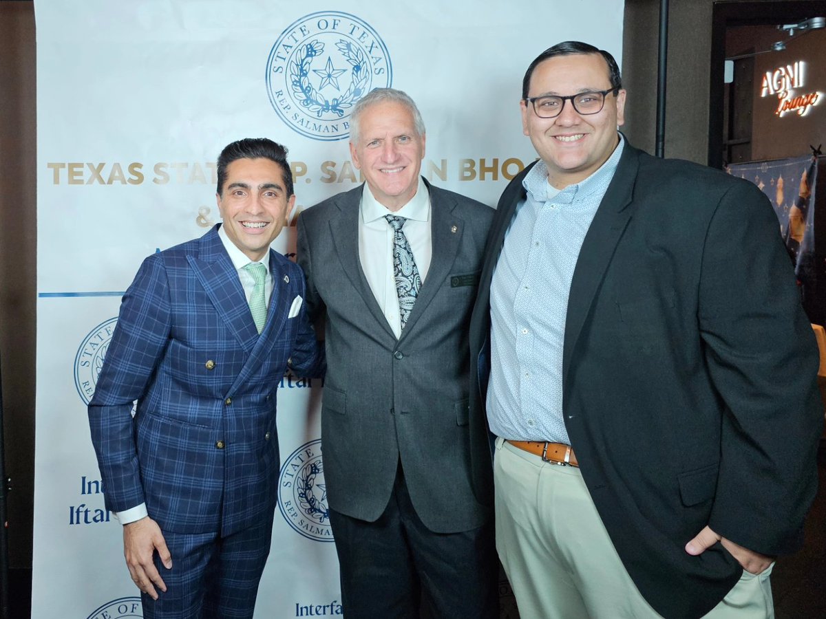 I had a wonderful evening of positive interfaith dialogue and fellowship at Representative Salman Bhojani 's Inaugural Interfaith Iftar Dinner. It was great to chat with elected officials from across the spectrum and with faith leaders from every corner of DFW!