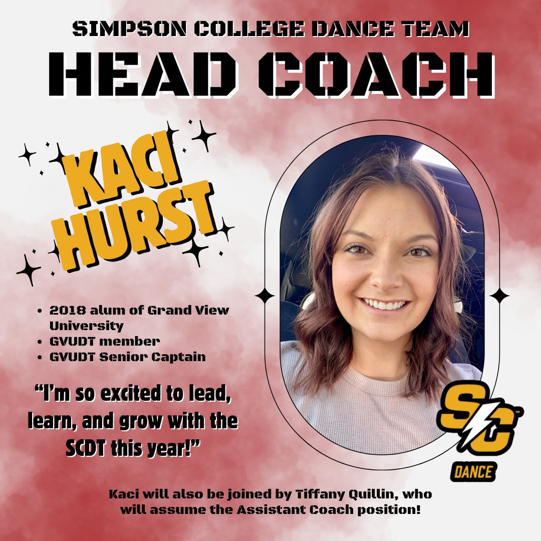 ⚡️EXCITING ANNOUNCEMENT⚡️

We are SO happy to introduce our coaching staff for the 2024-2025 season‼️

Please welcome our new Head Coach, Kaci Hurst, and our new Assistant Coach Tiffany Quillin!🤩

<a href="/StormSports/">Simpson Storm Sports</a> @SimpsonStormAD <a href="/AmerRiversConf/">American Rivers Conference (A-R-C)</a>