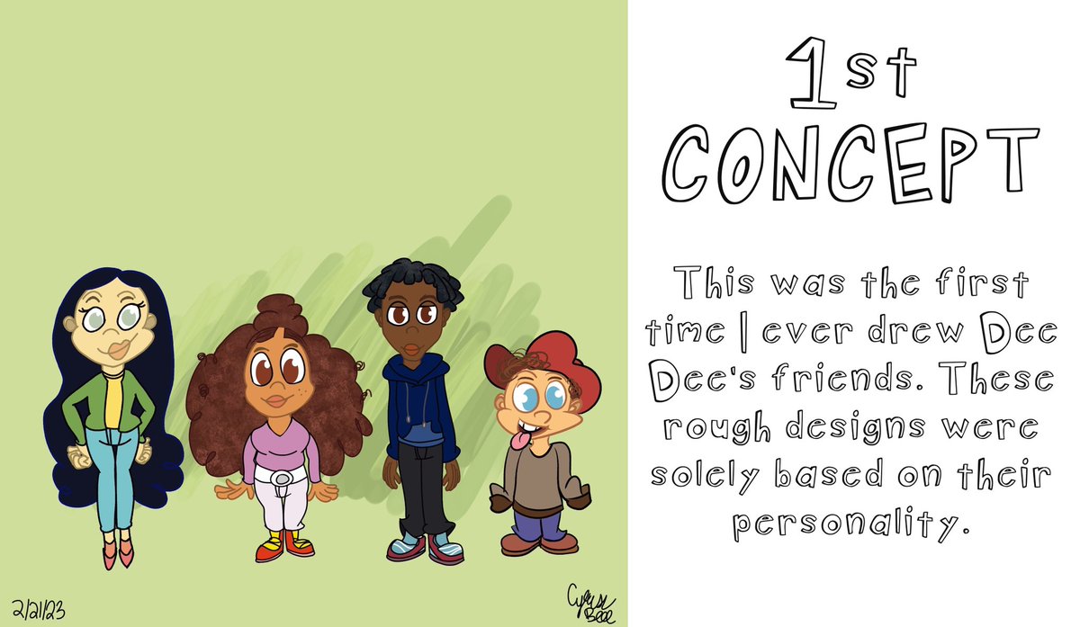 cyguyz_studios's tweet photo. Take a look at the development process of Gabriana, Mae, Henry, and Anton. It was a blast to draw! Dee Dee Dreadlocks Kickstarter coming super soon!!!! #DeeDeeDreadlocks #Kickstarter #indieartist #animation #characterdesign #conceptart https://t.co/B7gFamDsUS