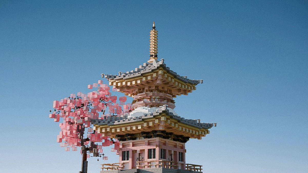 Cherry Blossom pagoda: youtu.be/1VUEGNvnqq0?si…

#Minecraft #MinecraftArt #MinecraftServer #Minecraftbuilds