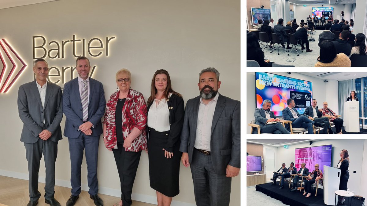 We had a great time hosting members of the Australian Childcare Alliance last week. Thank you to the panel Dennis Loether, Gilbert de Chalain, Farah Georges, Lyn Connolly and Moderator Sharon Levy for their insights on challenges & opportunities new entrants into the sector face.