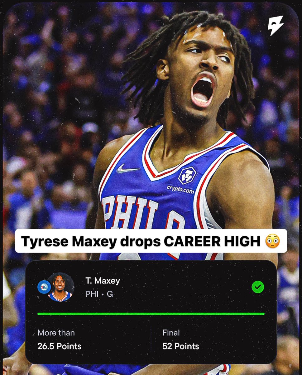 Was Tyrese Maxey in your Betr Picks lineup tonight? 🪣👀