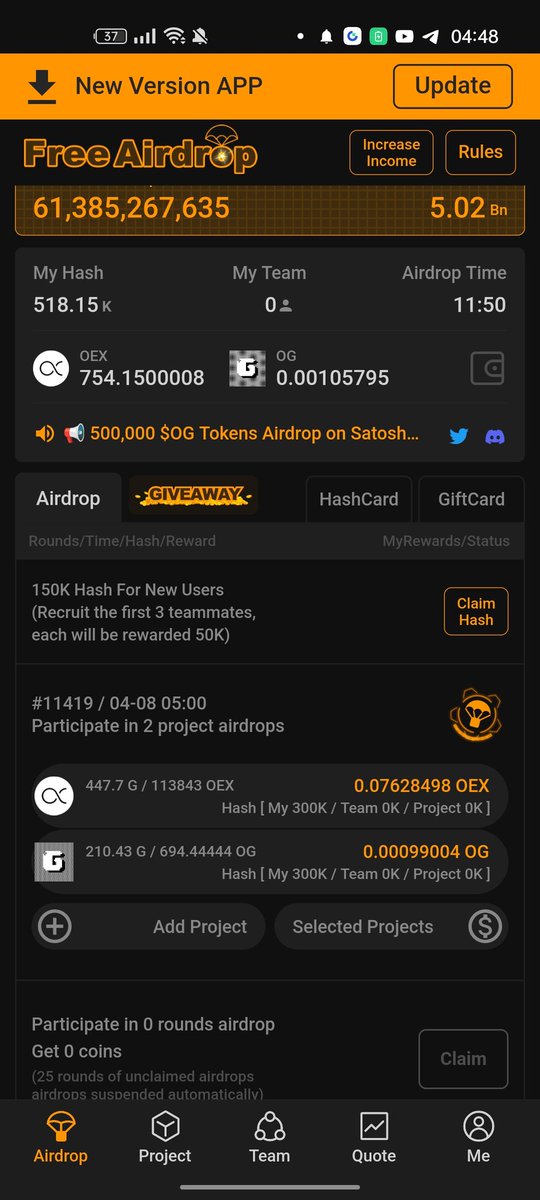 Glyph Exchange 💱 token (OG) Mining is live on Satoshi App 📢

Every user on #SatoshiApp is eligible for the participation! And the Duration is 1Month.

Good luck everyone 📌👇
btcs.fan/invite/6fse0
#CORE
#CoreChain #OEXApp #OG