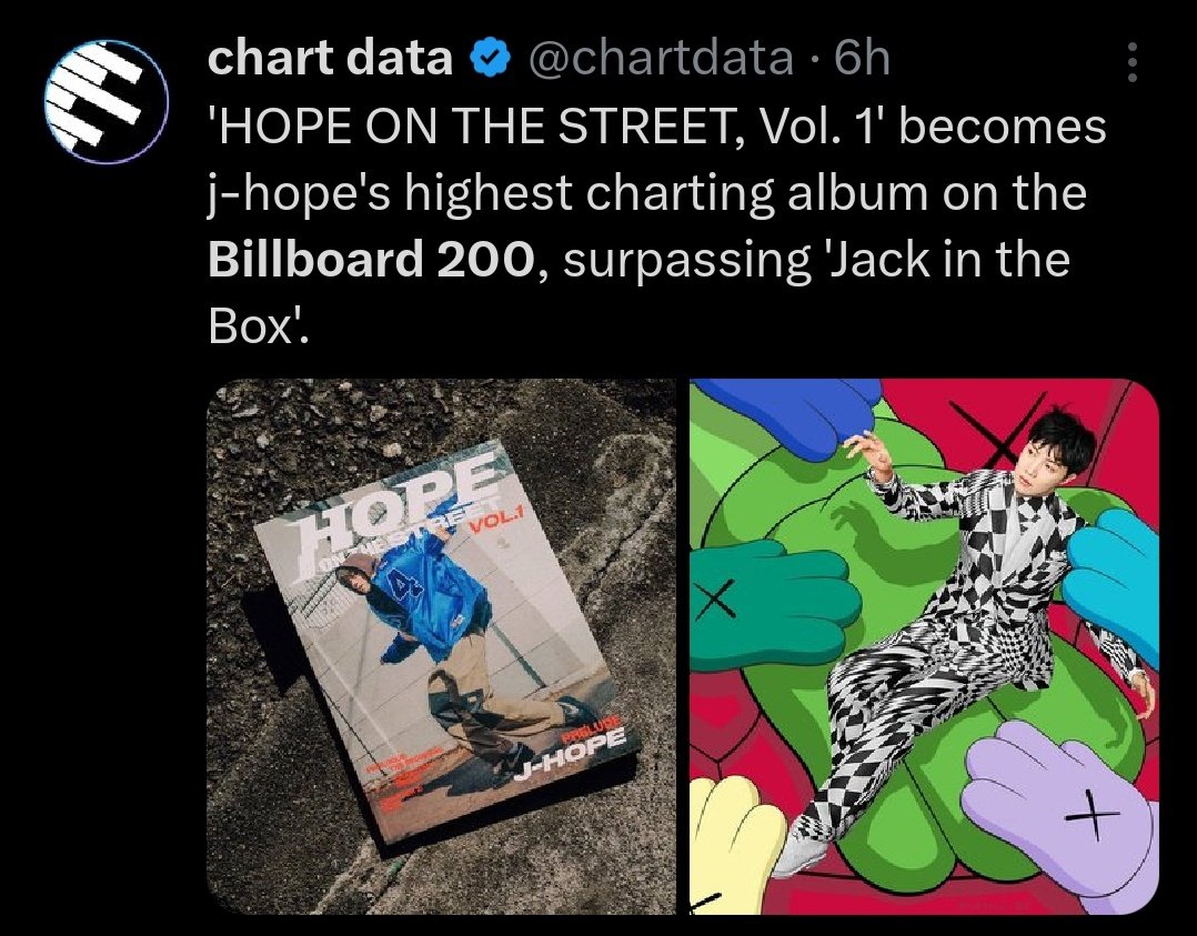 Boyc0tting, cancelling the orders, disrespecting in every possible way and still HOTS became the highest charting album of j-hope on Billboard 200 surpassing jitb. Thanks to those who sincerely worked hard.