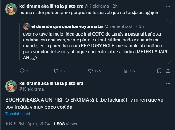 vismundvega's tweet photo. 💀💀💀 ojo q si tenes 19 sos un nene inocente q deberia poder sacar el choto en un baño publico de un supermercado sin que te juzgen xq es gay culture https://t.co/U1sn6D0ZzB