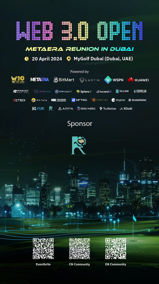 🤝 We are excited to announce that <a href="/Rabi_foundation/">Rabi_foundation</a> will be sponsoring "Web 3.0 Open - Meta Era Reunion in Dubai" during #TOKEN2049 Dubai!

💹 RABI - A #DeFi application built on the #BSC blockchain. It generates Rabi tokens that are soft-pegged to Bitcoin, gold, oil, the US